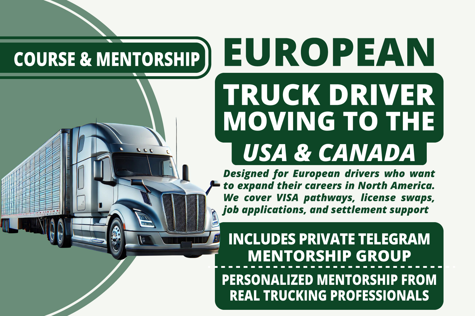American Trucking Path for European Drivers